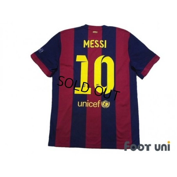 Photo2: FC Barcelona 2014-2015 Home Shirt #10 Messi w/tags