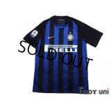 Inter Milan 2018-2019 Home Shirt #37 Milan Skrinia Serie A Tim Patch/Badge