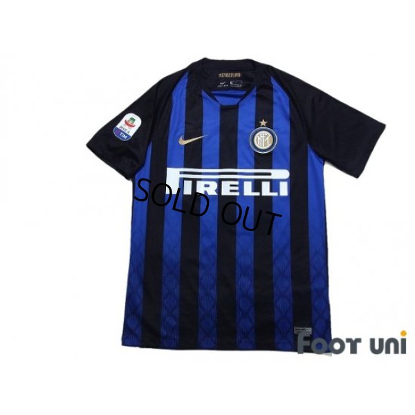 Photo1: Inter Milan 2018-2019 Home Shirt #37 Milan Skrinia Serie A Tim Patch/Badge