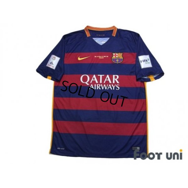 Photo1: FC Barcelona 2015-2016 Home Shirt #10 Messi FIFA Club World Cup Japan 2015 Patch/Badge w/tags