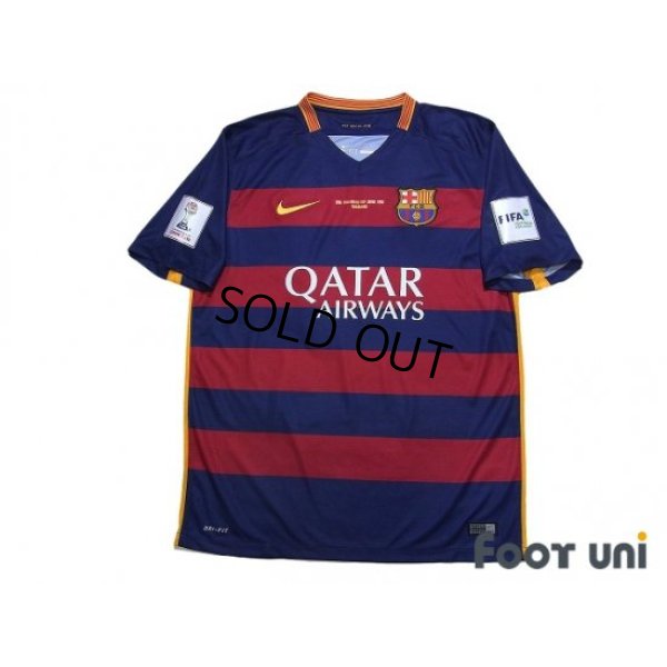 Photo1: FC Barcelona 2015-2016 Home Shirt #10 Messi FIFA Club World Cup Japan 2015 Patch/Badge w/tags