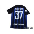 Photo2: Inter Milan 2018-2019 Home Shirt #37 Milan Skrinia Serie A Tim Patch/Badge (2)