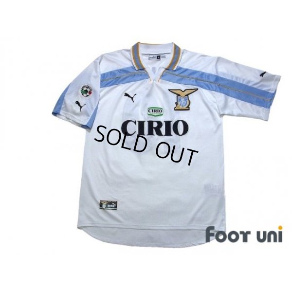 Photo1: Lazio 1999-2000 Home Centenario Shirt #10 Mancini Lega Calcio Patch/Badge