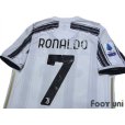 Photo4: Juventus 2020-2021 Home Authentic Shirt and Shorts Set #7 Ronaldo