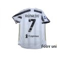 Photo2: Juventus 2020-2021 Home Authentic Shirt and Shorts Set #7 Ronaldo (2)