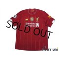 Liverpool 2019-2020 Home Shirt #4 Virgil van Dijk Premier League Patch/Badge