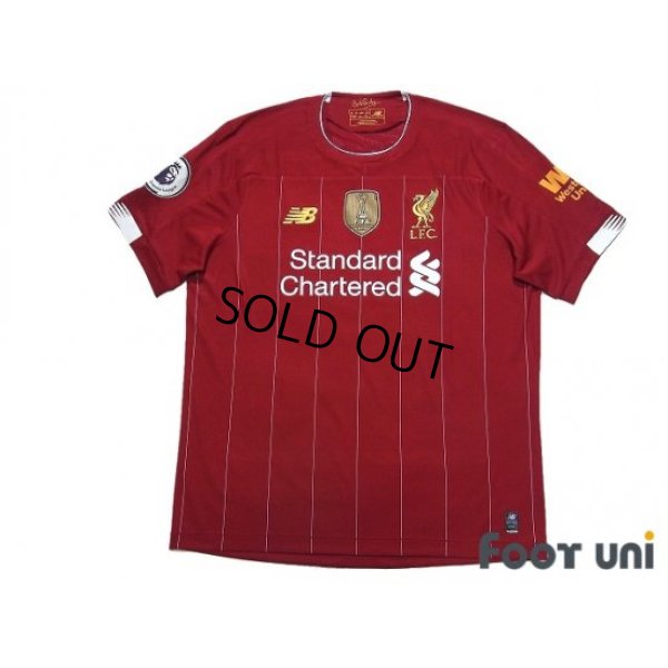 Photo1: Liverpool 2019-2020 Home Shirt #4 Virgil van Dijk Premier League Patch/Badge