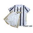 Photo1: Juventus 2020-2021 Home Authentic Shirt and Shorts Set #7 Ronaldo (1)