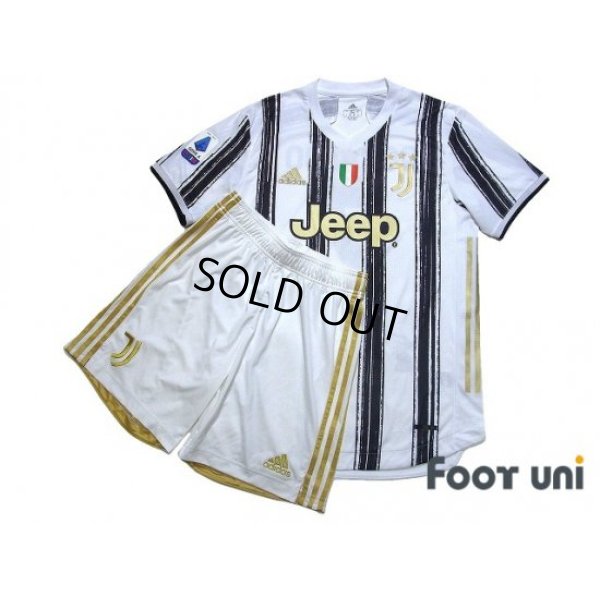 Photo1: Juventus 2020-2021 Home Authentic Shirt and Shorts Set #7 Ronaldo