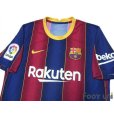 Photo3: FC Barcelona 2020-2021 Home Authentic Shirt and Shorts Set #10 Messi La Liga Patch/Badge