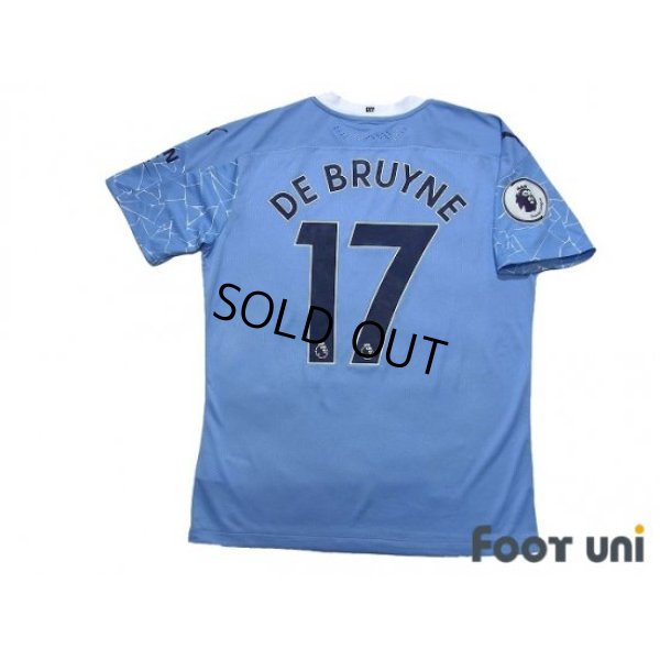 Photo2: Manchester City 2020-2021 Home Authentic Shirt and Shorts Set #17 De Bruyne