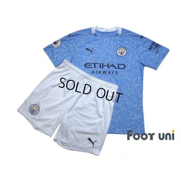 Photo1: Manchester City 2020-2021 Home Authentic Shirt and Shorts Set #17 De Bruyne