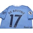 Photo4: Manchester City 2020-2021 Home Authentic Shirt and Shorts Set #17 De Bruyne