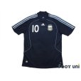 Photo1: Argentina 2008 Away Shirt #10 Riquelme (1)