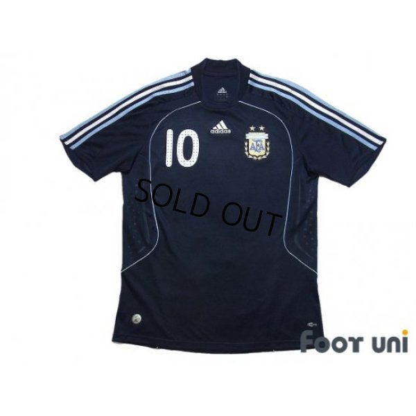 Photo1: Argentina 2008 Away Shirt #10 Riquelme