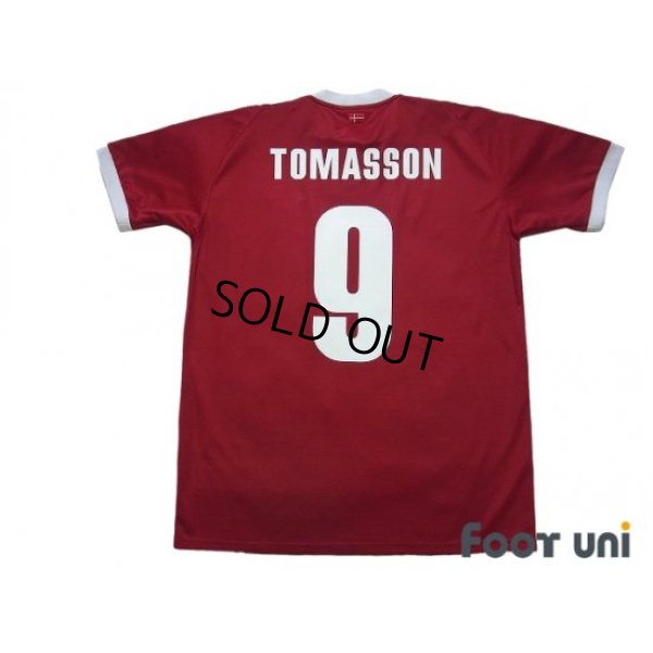 Photo2: Denmark 2002 Home Shirt #9 Tomasson