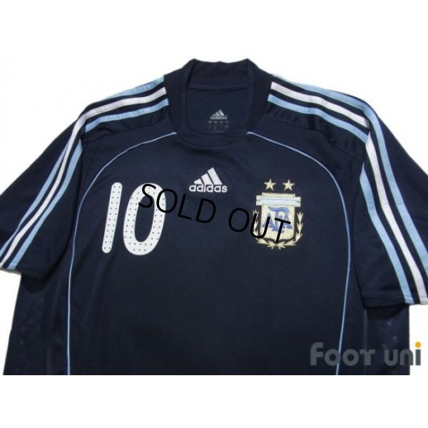 Photo3: Argentina 2008 Away Shirt #10 Riquelme
