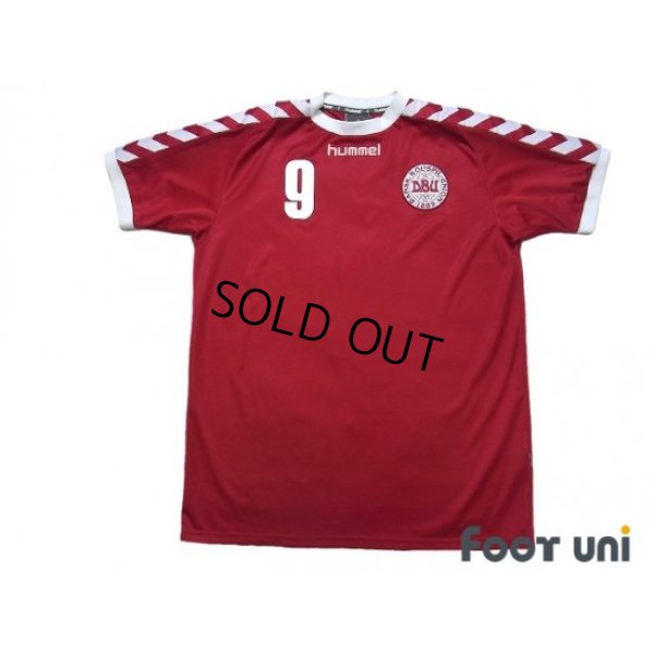 Photo1: Denmark 2002 Home Shirt #9 Tomasson