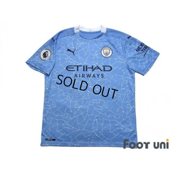 Photo1: Manchester City 2020-2021 Home Shirt #10 Kun Aguero Premier League Patch/Badge
