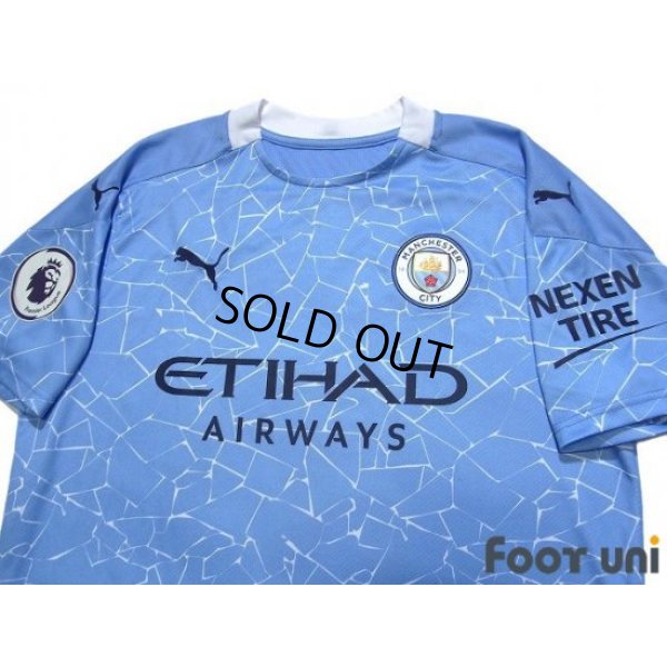 Photo3: Manchester City 2020-2021 Home Shirt #10 Kun Aguero Premier League Patch/Badge