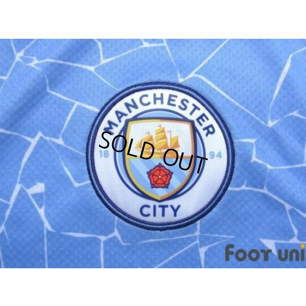 Photo6: Manchester City 2020-2021 Home Shirt #10 Kun Aguero Premier League Patch/Badge