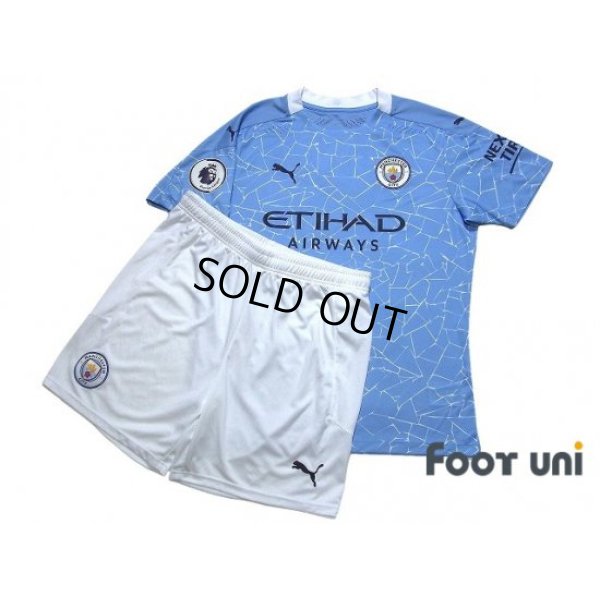 Photo1: Manchester City 2020-2021 Home Authentic Shirt and Shorts Set #7 Sterling