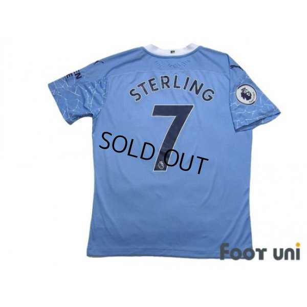 Photo2: Manchester City 2020-2021 Home Authentic Shirt and Shorts Set #7 Sterling