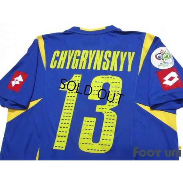 Photo4: Ukraine 2006 Away Shirt #13 Chygrynskyy FIFA World Cup 2006 Germany Patch/Badge