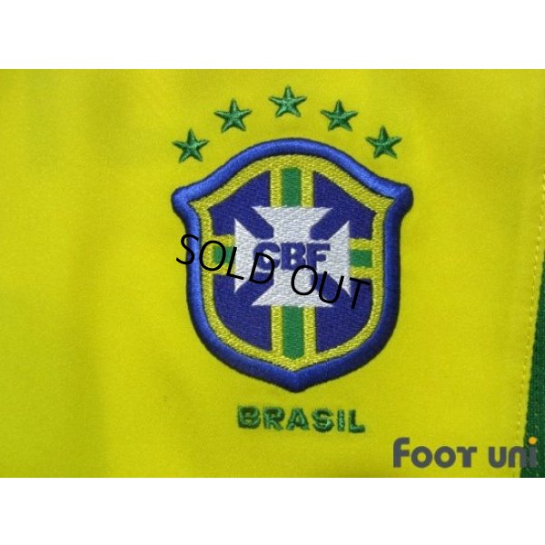 Photo6: Brazil 2002 Home Shirt #9 Ronaldo 2002 FIFA World Cup Korea Japan Patch/Badge