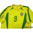 Photo3: Brazil 2002 Home Shirt #9 Ronaldo 2002 FIFA World Cup Korea Japan Patch/Badge