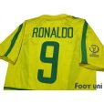 Photo4: Brazil 2002 Home Shirt #9 Ronaldo 2002 FIFA World Cup Korea Japan Patch/Badge