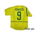 Photo2: Brazil 2002 Home Shirt #9 Ronaldo 2002 FIFA World Cup Korea Japan Patch/Badge (2)