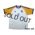 Sweden 2002 Away Shirt #9 Ljungberg