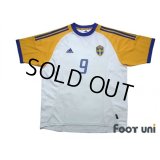 Sweden 2002 Away Shirt #9 Ljungberg