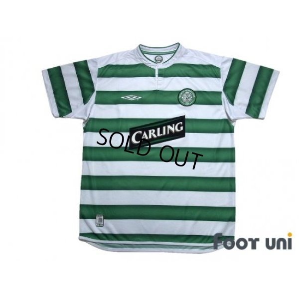 Photo1: Celtic 2003-2004 Home Shirt