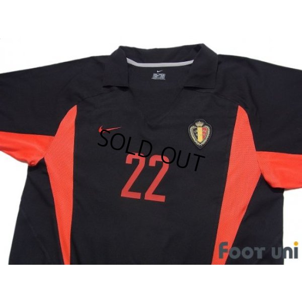 Photo3: Belgium 2002 Away Shirt #22 Mbo Mpenza