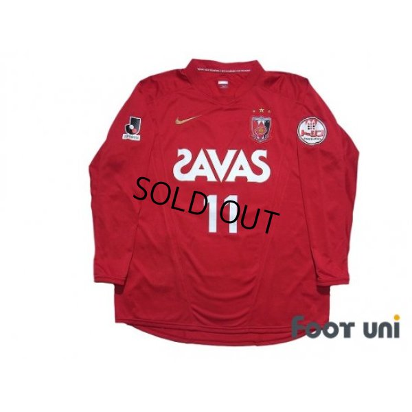 Photo1: Urawa Reds 2009 Home Long Sleeve Shirt #11 Tatsuya Tanaka