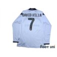 Photo2: Valencia 2009-2010 Home Long Sleeve Shirt #7 David Villa 90th Anniversary w/tags (2)