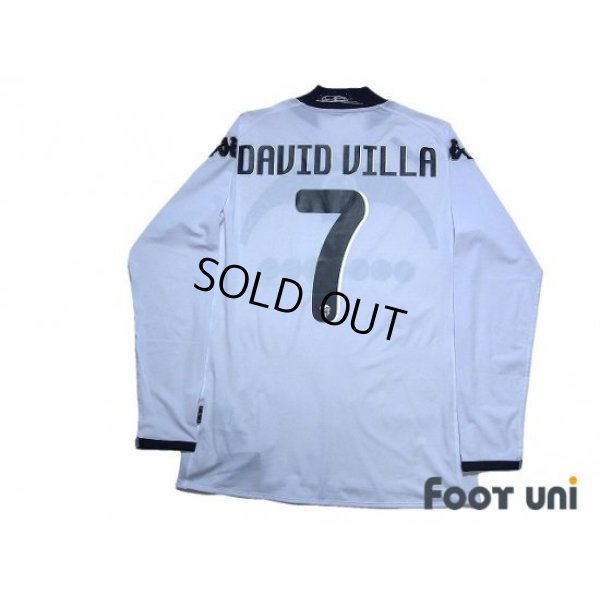 Photo2: Valencia 2009-2010 Home Long Sleeve Shirt #7 David Villa 90th Anniversary w/tags