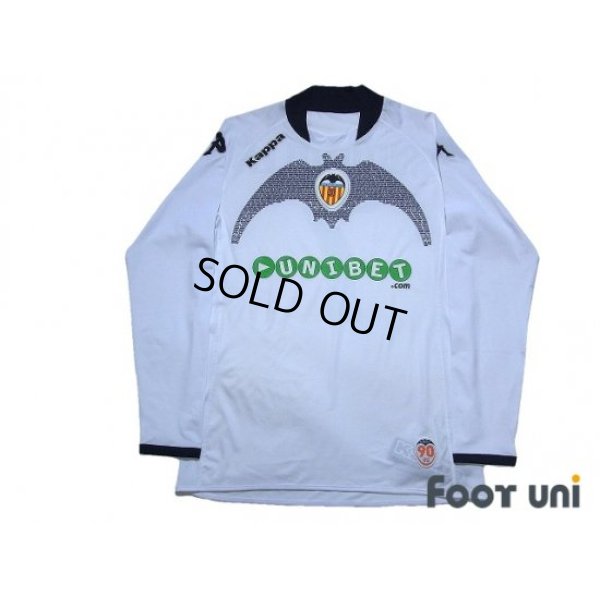 Photo1: Valencia 2009-2010 Home Long Sleeve Shirt #7 David Villa 90th Anniversary w/tags