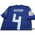 Photo4: Japan 2018 Home Shirt #4 Keisuke Honda FIFA World Cup Russia 2018 Patch/Badge