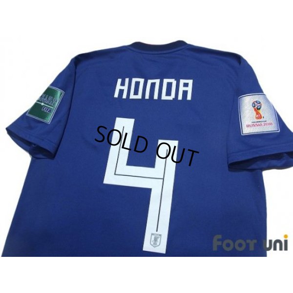 Photo4: Japan 2018 Home Shirt #4 Keisuke Honda FIFA World Cup Russia 2018 Patch/Badge