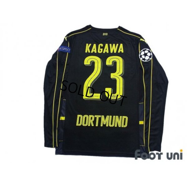 Photo2: Borussia Dortmund 2016-2017 Away Long Sleeve Shirt #23 Shinji Kagawa w/tags