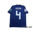 Photo2: Japan 2018 Home Shirt #4 Keisuke Honda FIFA World Cup Russia 2018 Patch/Badge (2)