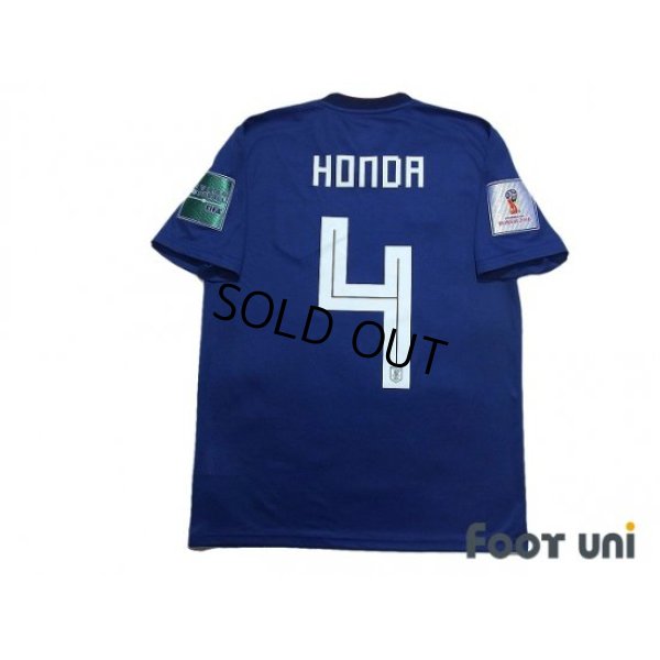 Photo2: Japan 2018 Home Shirt #4 Keisuke Honda FIFA World Cup Russia 2018 Patch/Badge