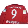 Photo4: Bayern Munchen 2016-2017 Home Long Sleeve Shirt #9 Lewandowski Bundesliga Patch/Badge