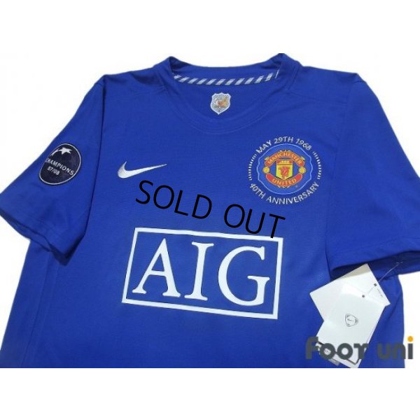 Photo3: Manchester United 2008-2009 3rd Shirt #9 Berbatov 40th anniversary embroidery w/tags