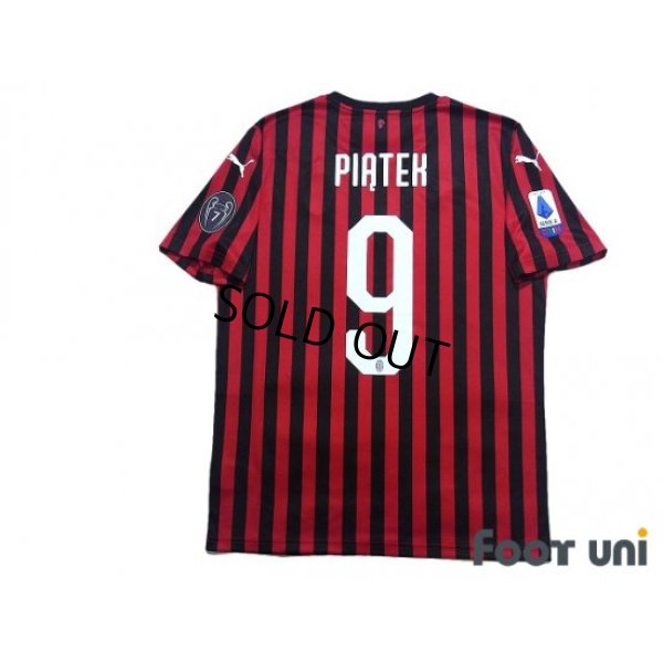 Photo2: AC Milan 2019-2020 Home Shirt #9 Krzysztof Piatek w/tags