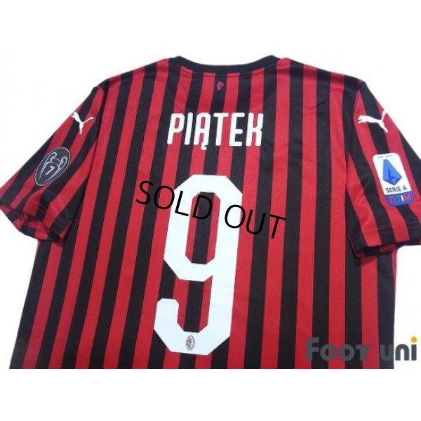 Photo4: AC Milan 2019-2020 Home Shirt #9 Krzysztof Piatek w/tags