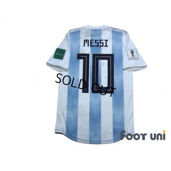 Photo2: Argentina 2018 Home Authentic Shirt #10 Messi FIFA World Cup Russia 2018 Patch/Badge w/tags